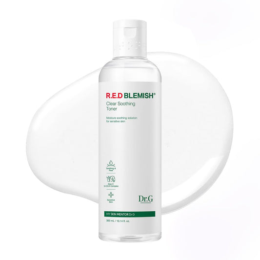 Dr. G R.E.D Blemish Clear Soothing Toner 300ml – Calming & Hydrating Korean Face Toner for Sensitive Skin