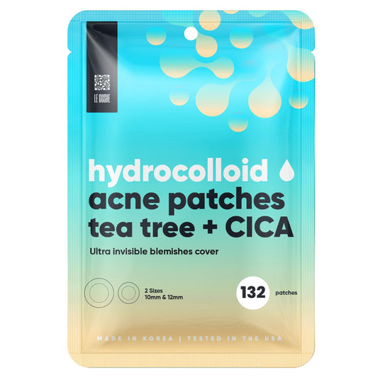 LE GUSHE Hydrocolloid Acne Patches Tea Tree + CICA | Ultra Invisible Spot Patches