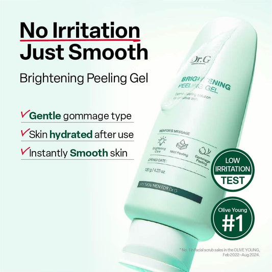 Dr. G Brightening Peeling Gel 120g – Gentle Exfoliating Gel for Dull Skin & Radiant Glow