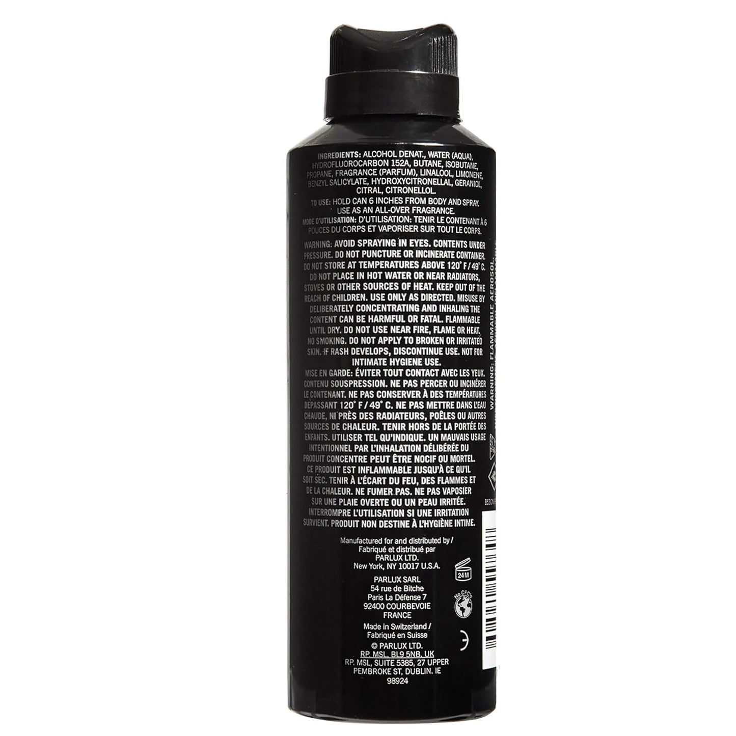 Kenneth Cole Black All Over Body Spray | Fresh Masculine Men's Fragrance