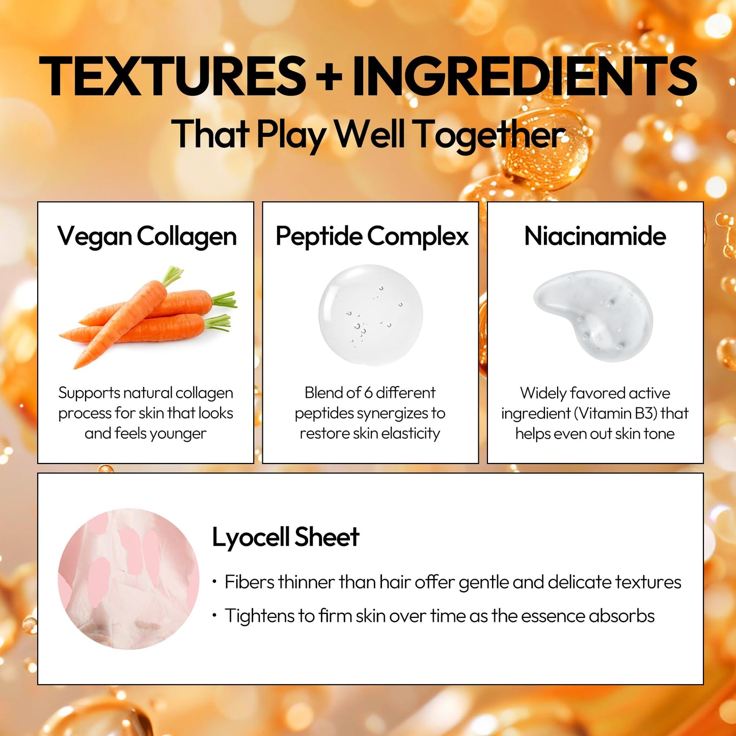 Lapcos K-Beauty Targeted Treatment Sheet Mask Collection – Retinal, Glutathione, Super Collagen & Glass Skin