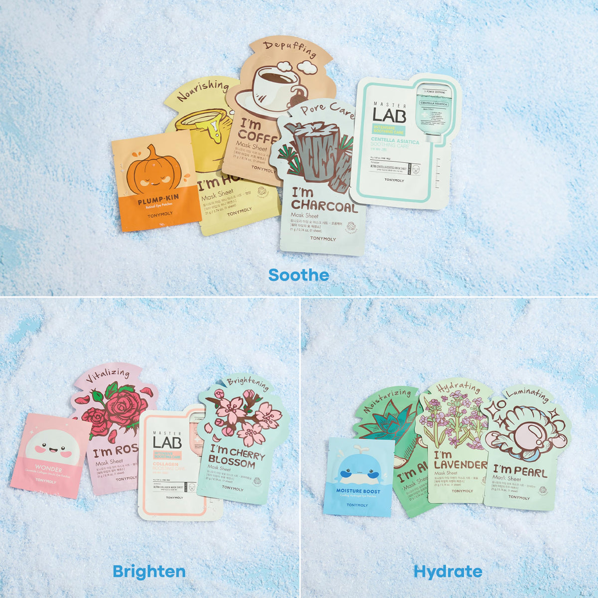 TONYMOLY All You Need Mask Set | 12 Korean Sheet Masks