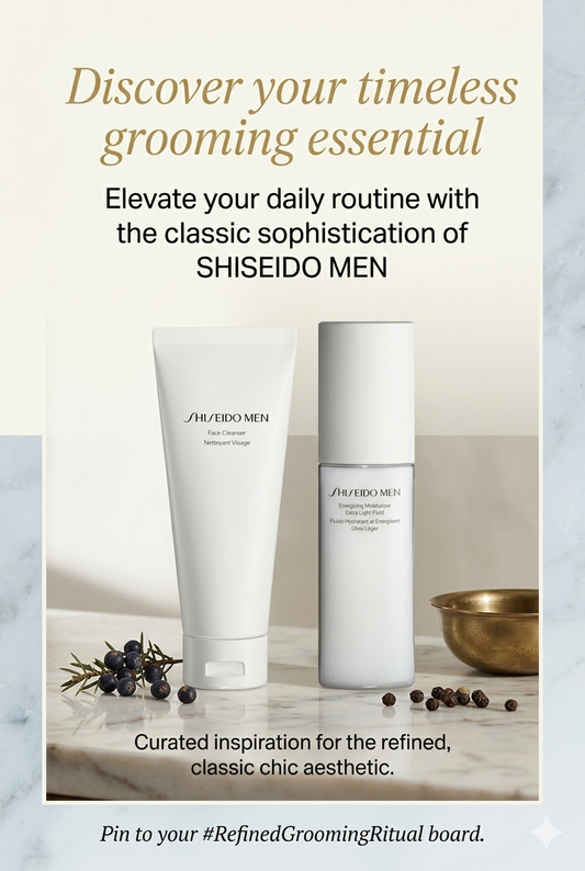 Shiseido Men Daily Essentials Bundle – 2-in-1 Face Cleanser & Shaving Cream & Aftershave
