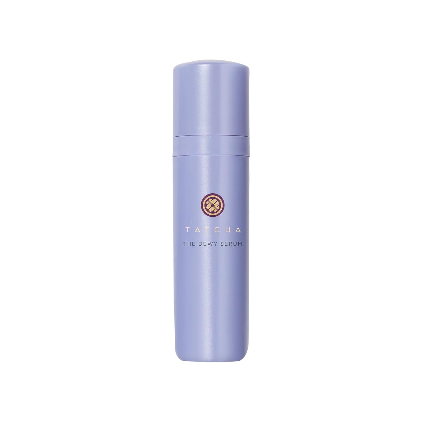 Purple serum bottle with Tatcha logo on a white background