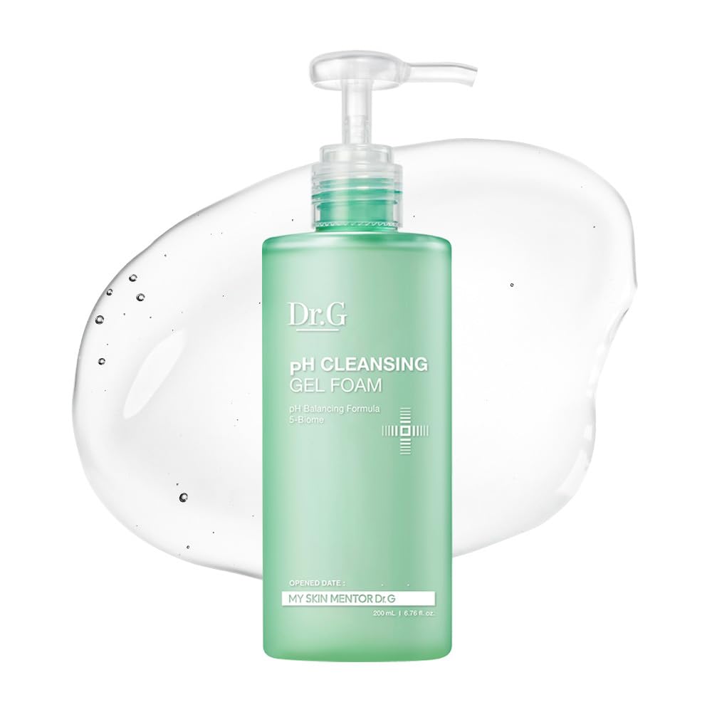 Dr.G pH Cleansing Gel Foam bottle with pump on a white background