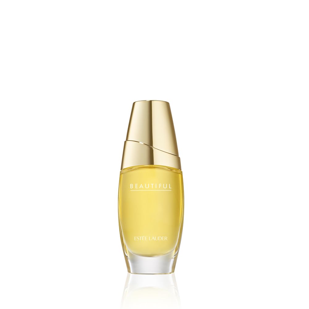 Perfume bottle labeled 'Beautiful' on a white background