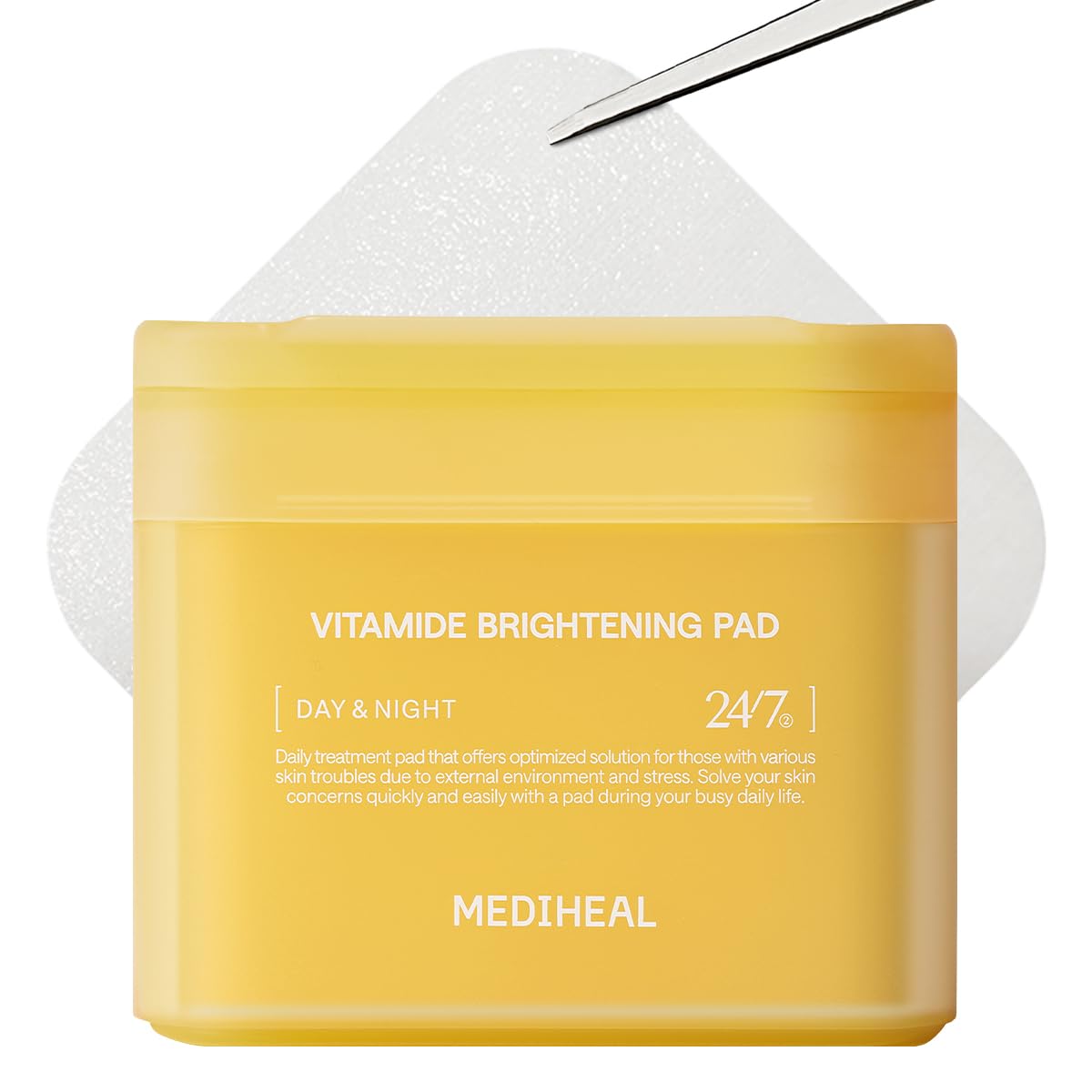 MEDIHEAL Derma Pad Collection | Daily Treatment Toner Pads for Brightening, Firming, Calming & Hydration (100 Pads)