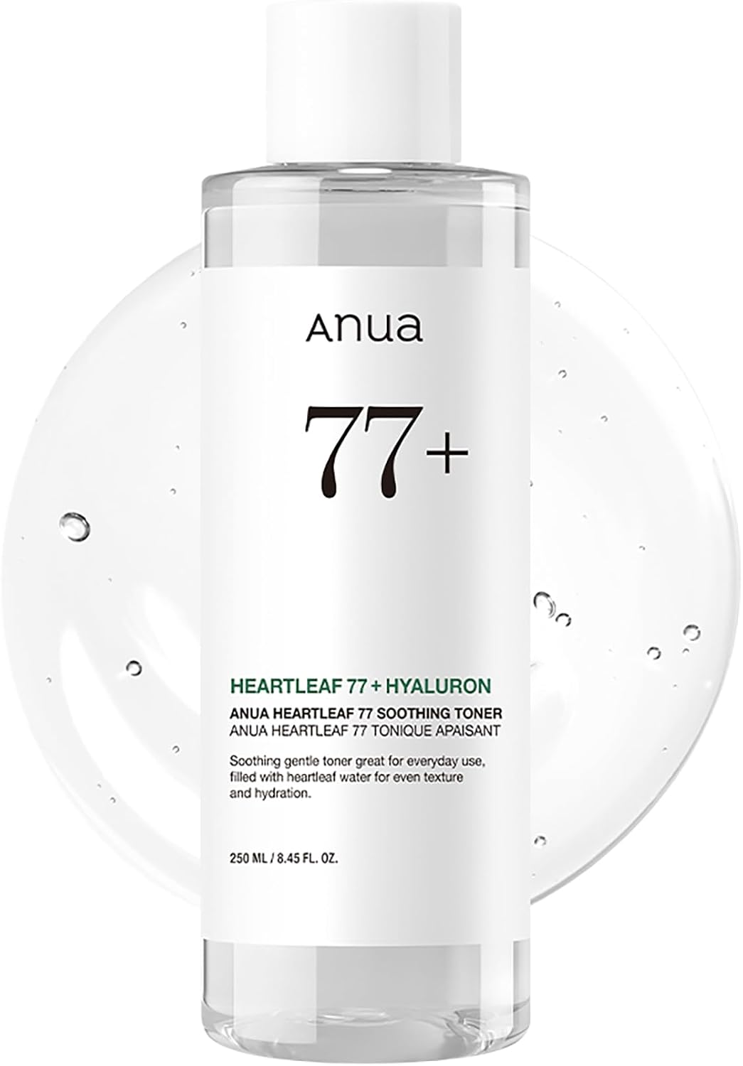 Anua Heartleaf 77 Soothing Toner, 8.45 fl.oz | Moisturizing & Calming Facial Toner for Glass Skin, Hyaluronic Acid, Lightweight Hydration for Sensitive Skin, Redness Relief