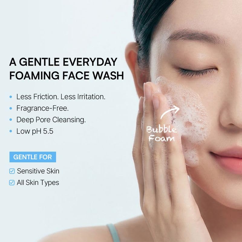 ROUND LAB 1025 Dokdo Bubble Foam | Gentle Hydrating Foaming Cleanser