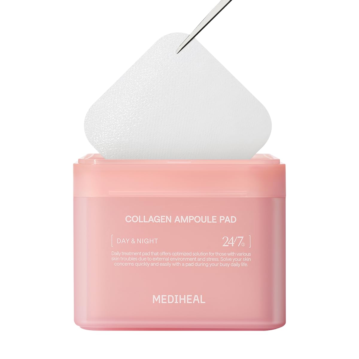 MEDIHEAL Derma Pad Collection | Daily Treatment Toner Pads for Brightening, Firming, Calming & Hydration (100 Pads)