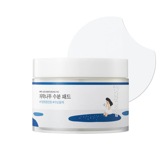 Round Lab Birch Juice Moisturizing Pad | Hydrating Toner Pads with Birch Sap & Hyaluronic Acid