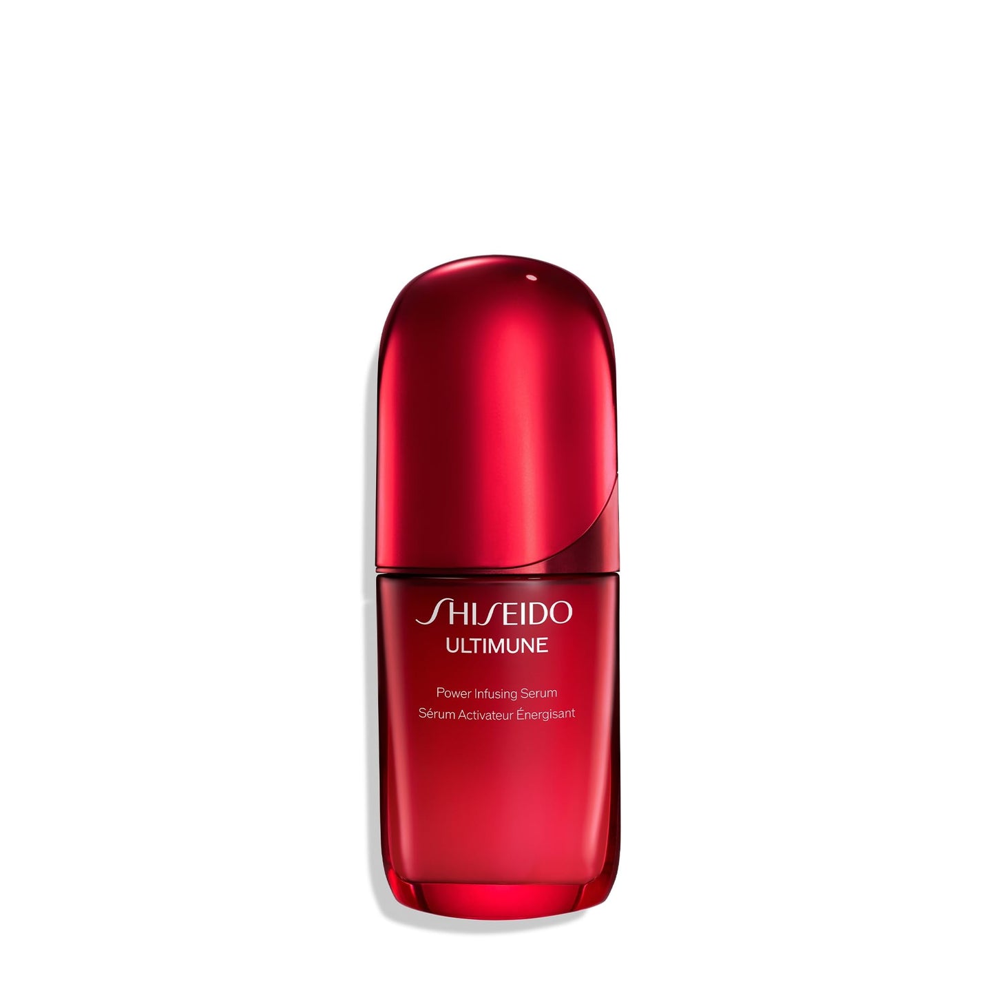 Shiseido Ultimune serum bottle on a white background