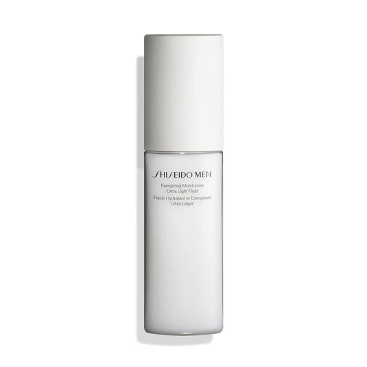 Shiseido Men's energy moisturizer bottle on a white background