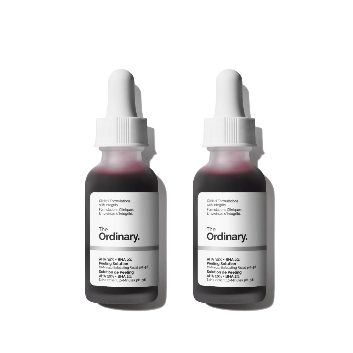 The Ordinary AHA 30% + BHA 2% Peeling Solution | 10-Minute Exfoliating Facial for Brighter, Smoother