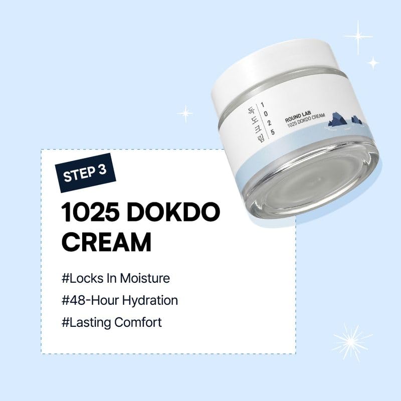 ROUND LAB 1025 Dokdo Everyday is a Holiday Glow Ritual Kit |Double Cleansing + Cream