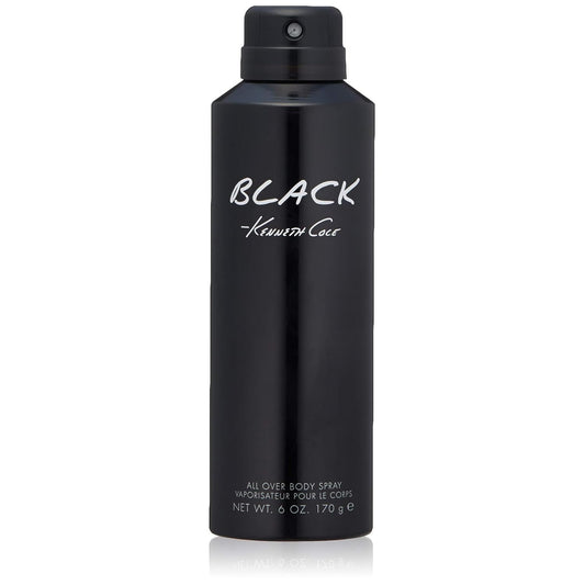 Black body spray bottle with 'Black Kenneth Cole' text on a white background