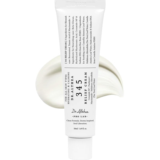 Dr. Althea 345 Relief Cream | Calming Moisturizer with Ceramide, Niacinamide & Centella for Sensitive Skin