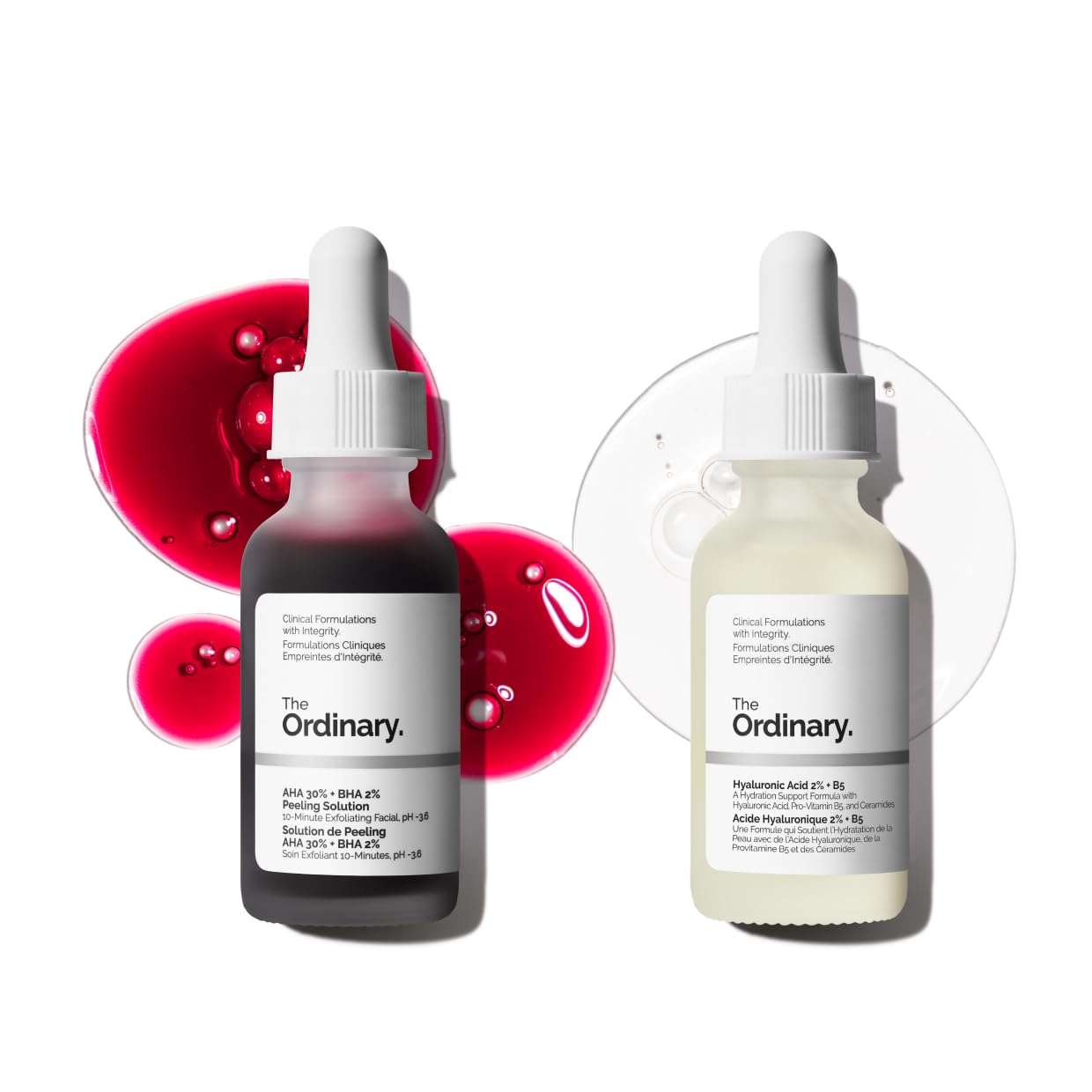The Ordinary AHA 30% + BHA 2% Peeling Solution | 10-Minute Exfoliating Facial for Brighter, Smoother