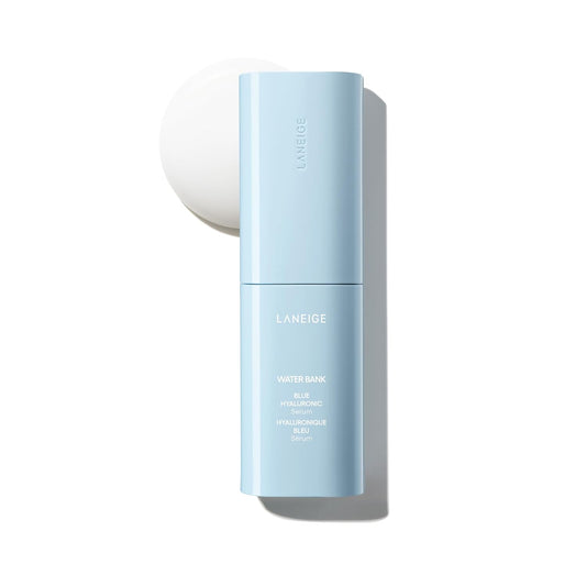LANEIGE Water Bank Blue Hyaluronic Serum | Instant Hydration Boost — Firm, Smooth & Rescue Thirsty Skin.