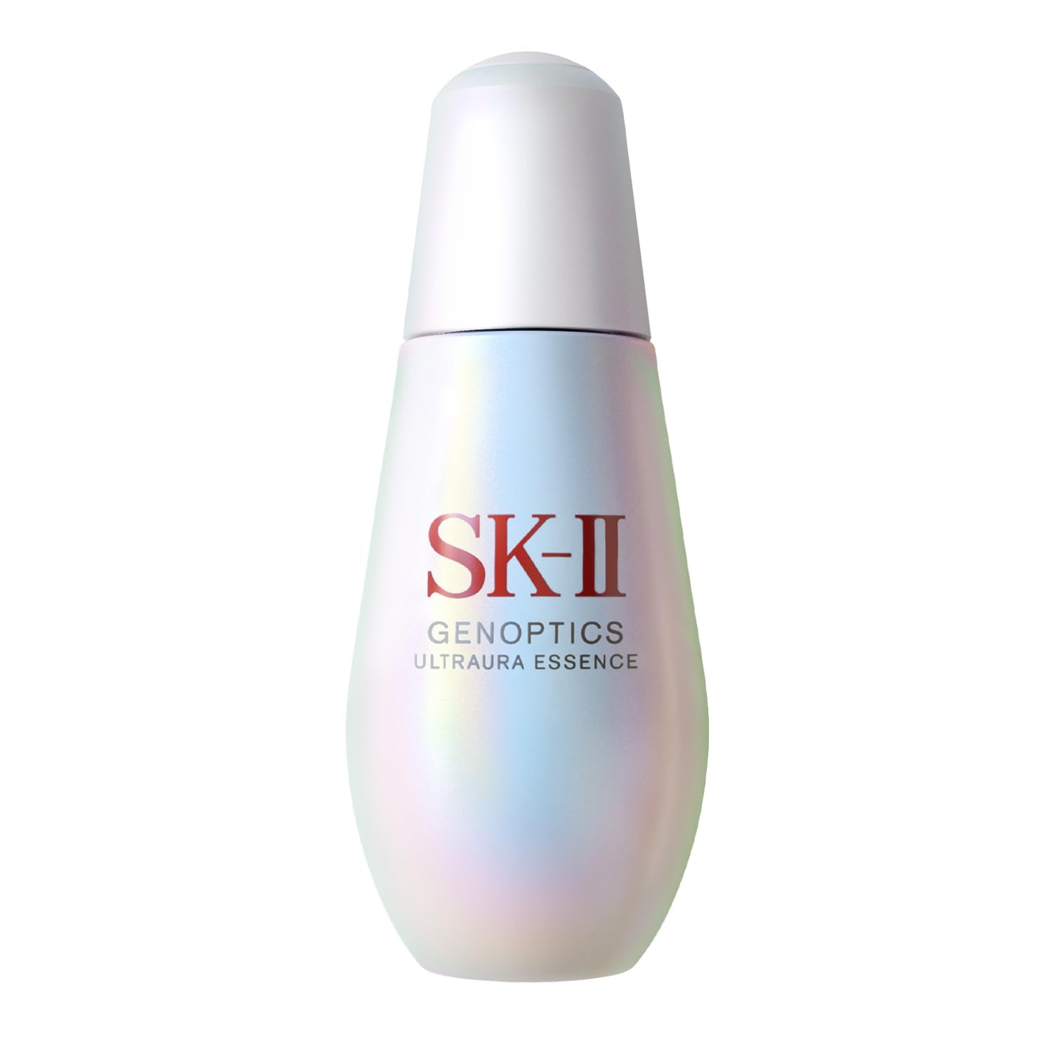 SK-II Genoptics Ultraura Essence bottle on a white background