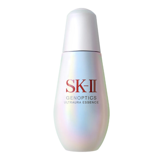 SK-II Genoptics Ultraura Essence bottle on a white background