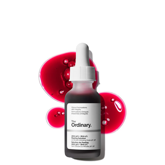 The Ordinary AHA 30% + BHA 2% Peeling Solution | 10-Minute Exfoliating Facial for Brighter, Smoother