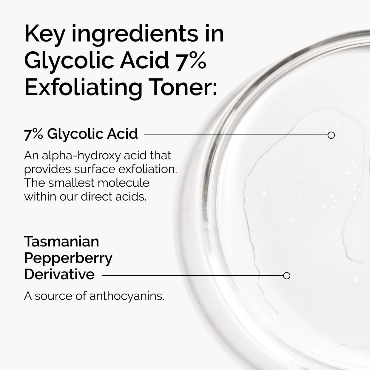 The Ordinary Glycolic Acid 7% Exfoliating Toner | Daily AHA Toner for Texture, Tone & Radiance