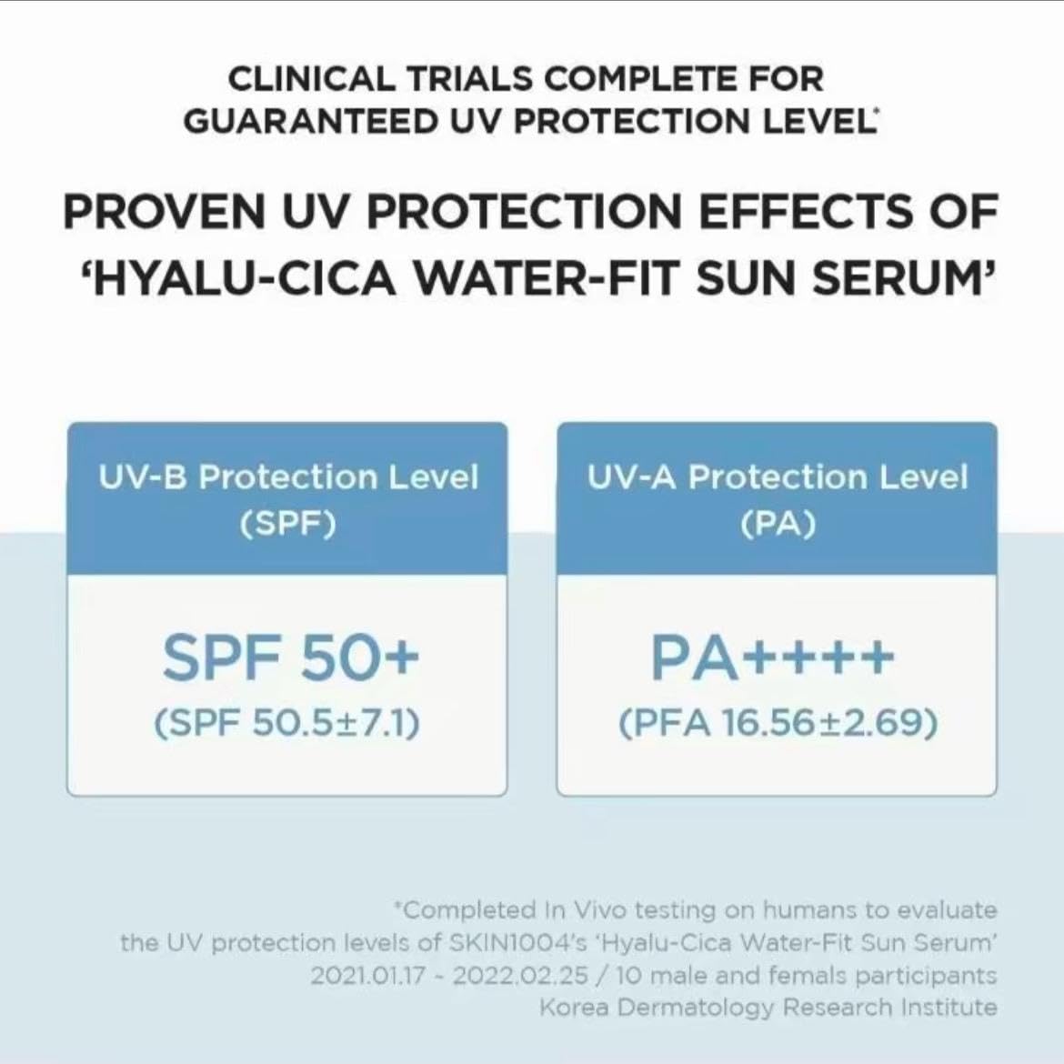 SKIN1004 Madagascar Centella Hyalu-Cica Water-Fit Sun Serum SPF 50 | Lightweight No White Cast Sunscreen