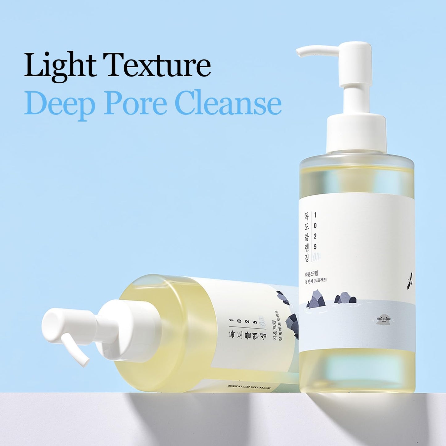 ROUND LAB 1025 Dokdo Cleansing Oil 6.76 Fl Oz, Lightweight Oil Cleanser