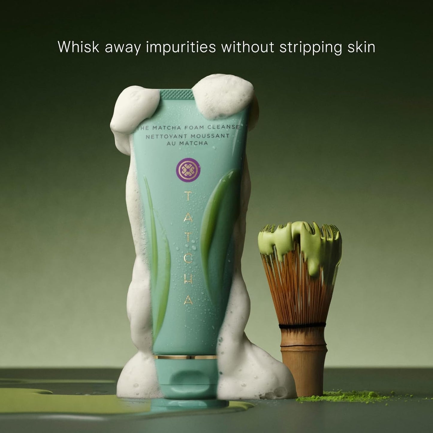 Tatcha The Matcha Foam Cleanse – Pore-Refining & Oil-Balancing Prebiotic Gel Cleanser