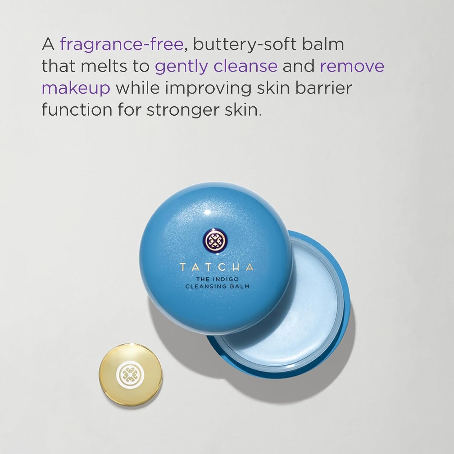 Tatcha The Indigo Ritual Set – 4-Piece Soothing Skincare Discovery Kit for Sensitive Skin