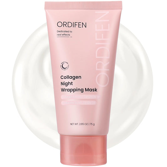 ORDIFEN Collagen Night Wrapping Mask – Firming & Hydrating Overnight Peel-Off Facial Mask