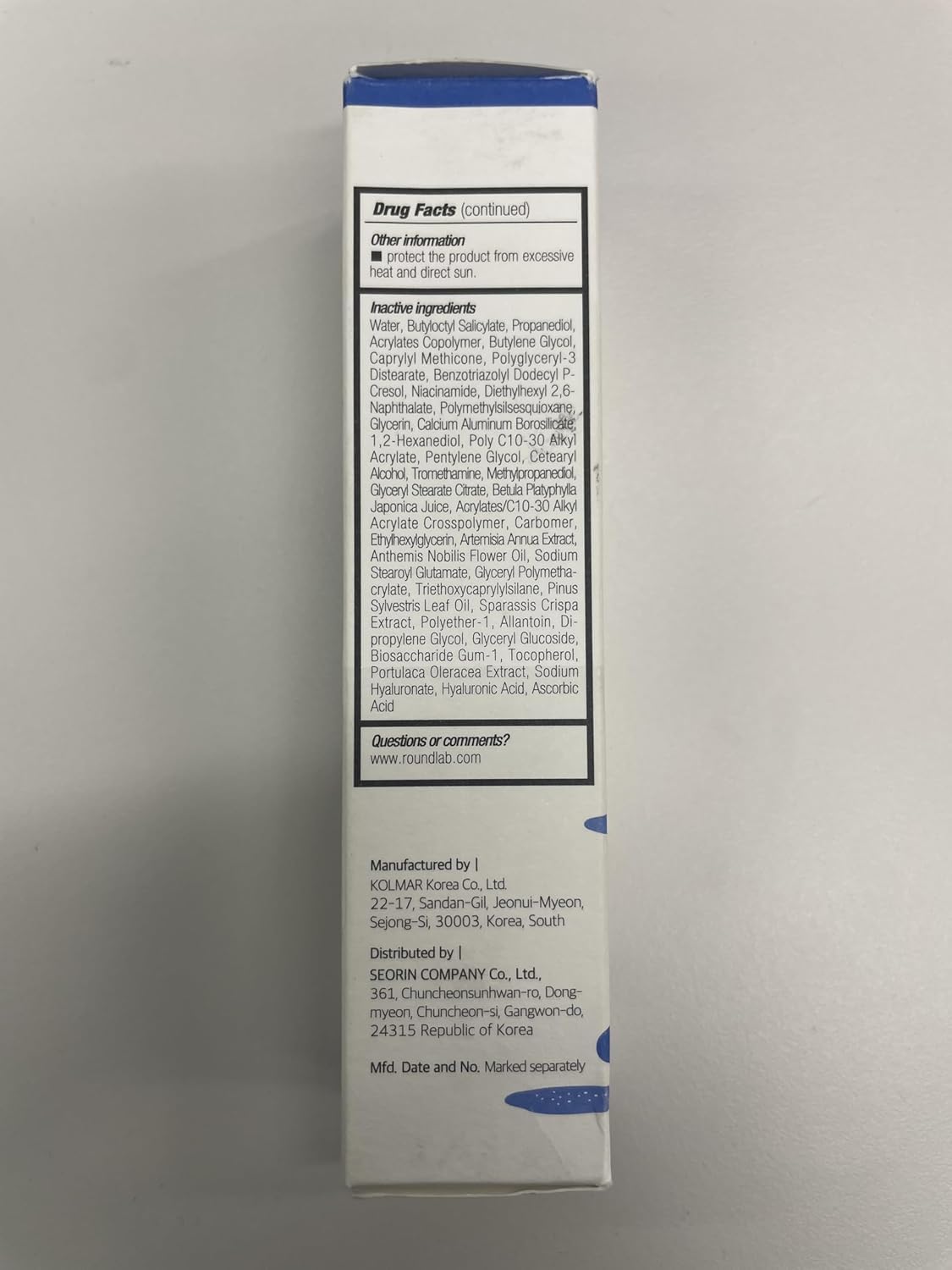 ROUND LAB Birch Juice Moisturizing UV Lock Sunscreen SPF45 | No White Cast Korean Sunscreen