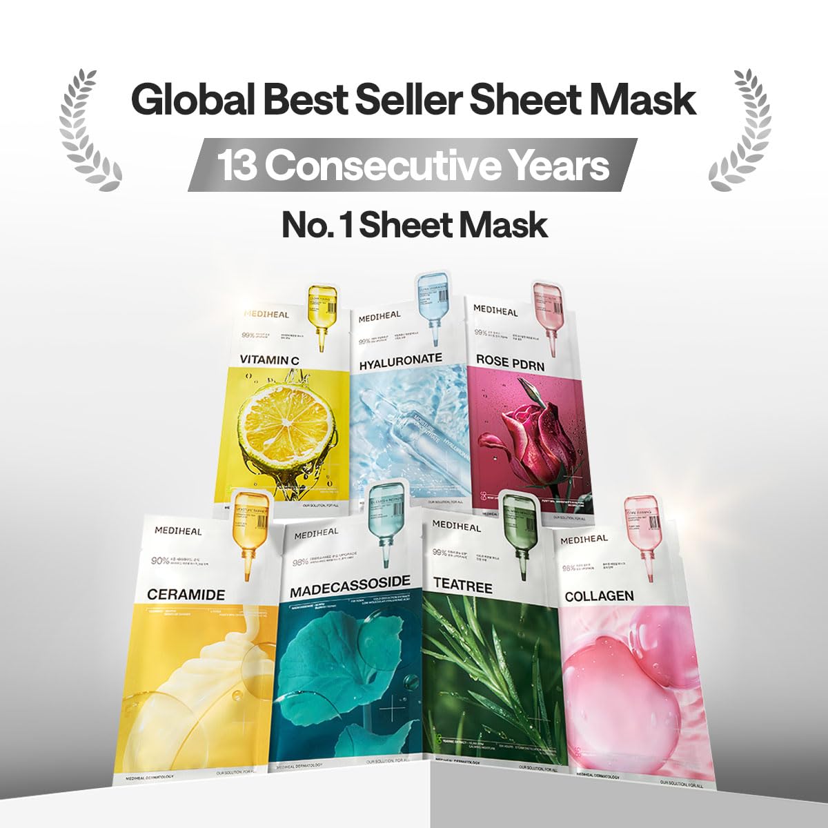 MEDIHEAL Essential Sheet Mask Collection | Korean Face Masks for Every Skin Concern (10ea Packs)