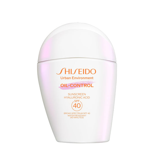 Shiseido Urban Environment Oil-Control Sunscreen SPF 40 – Mattifying Hyaluronic Acid Facial Sunscreen