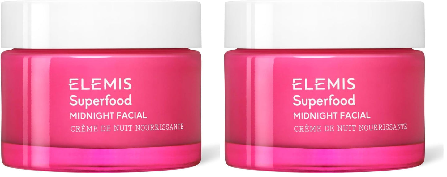 ELEMIS Superfood Midnight Facial | Prebiotic Overnight Night Cream – Hydrating & Radiance Boosting