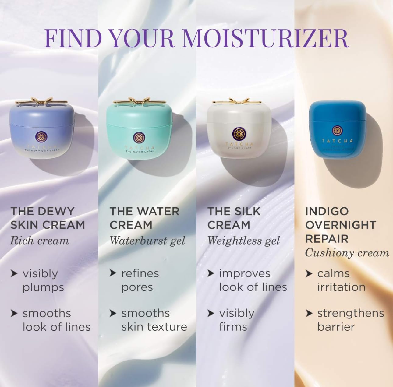 Tatcha The Water Cream | Oil-Free Water-Burst Moisturizer for Clarified, Poreless Skin