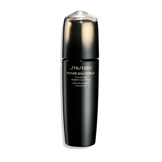 Shiseido Future Solution LX skincare bottle on a white background