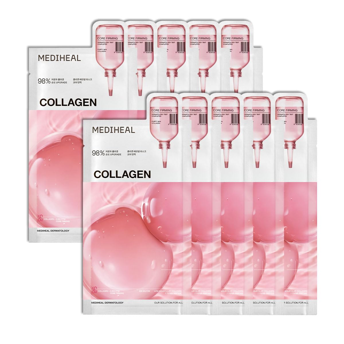 MEDIHEAL Essential Sheet Mask Collection | Korean Face Masks for Every Skin Concern (10ea Packs)