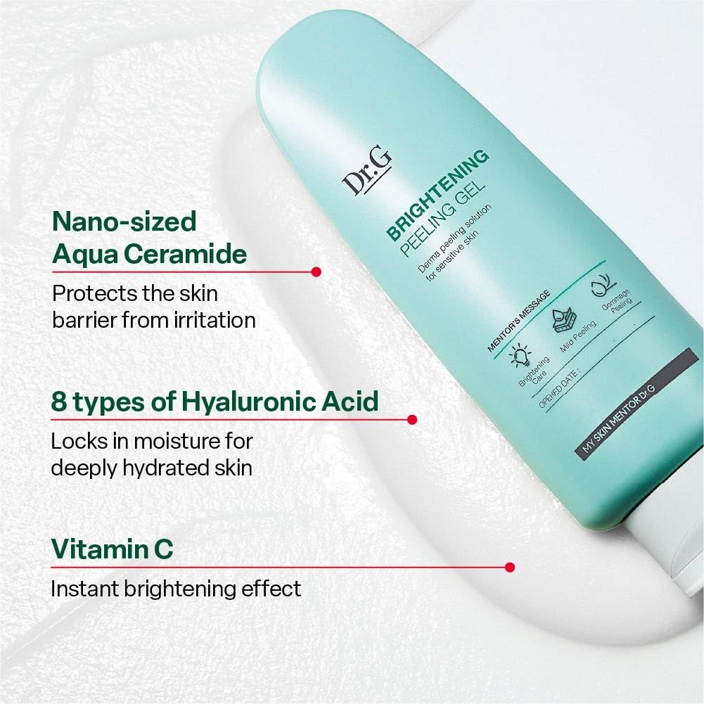 Dr. G Brightening Peeling Gel 120g – Gentle Exfoliating Gel for Dull Skin & Radiant Glow