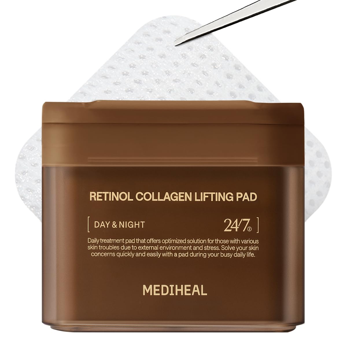 MEDIHEAL Derma Pad Collection | Daily Treatment Toner Pads for Brightening, Firming, Calming & Hydration (100 Pads)