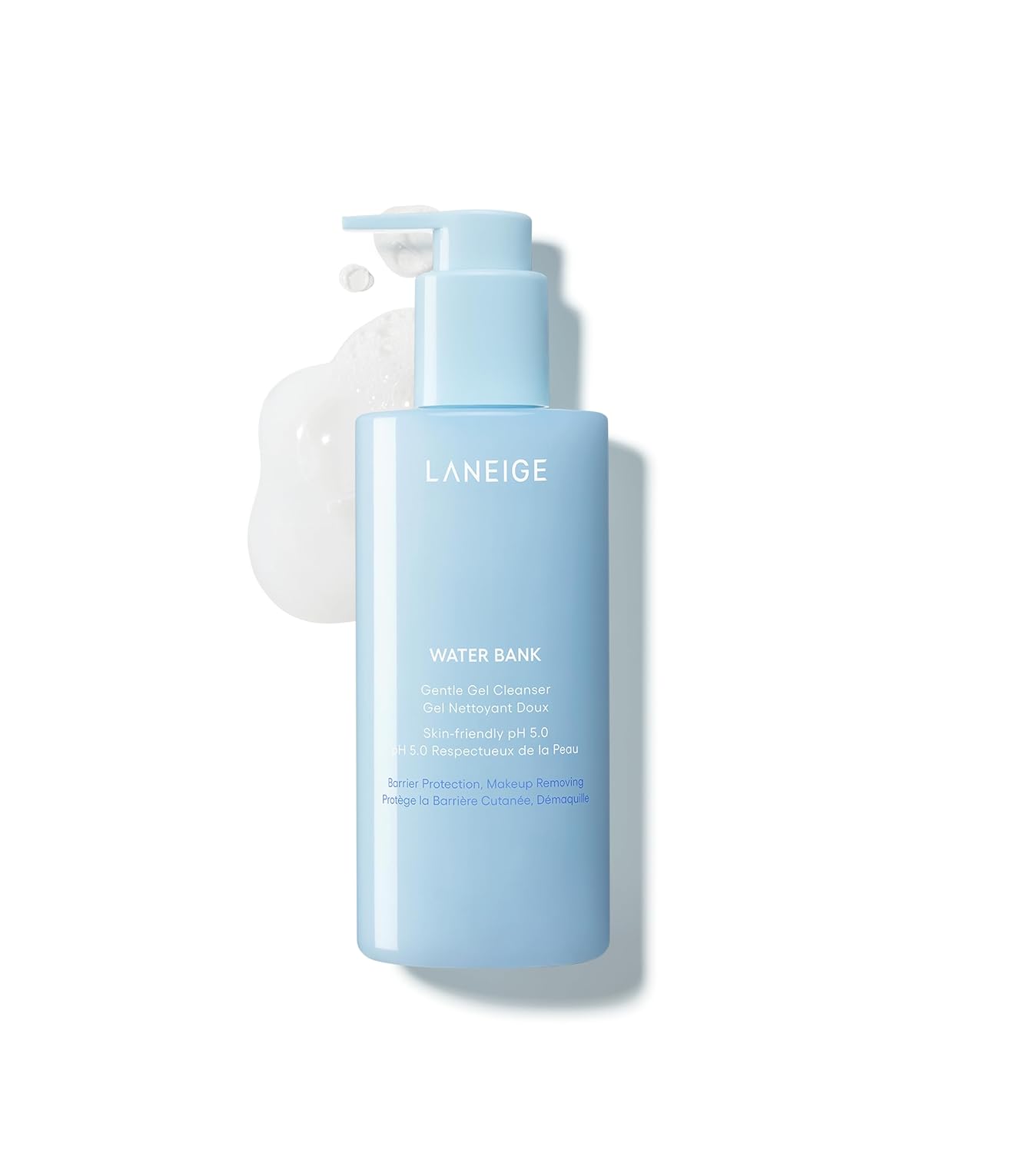 Laneige Water Bank Gentle Gel Cleanser | pH 5.0 Barrier-Protecting Makeup Remover