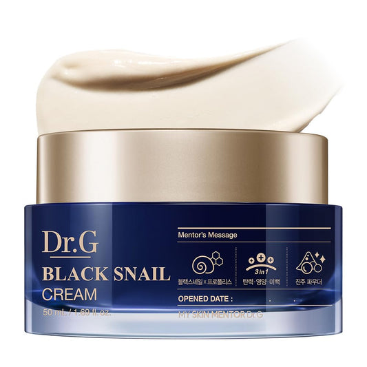 Dr. G Black Snail Cream - Korean Skincare with Snail Mucin