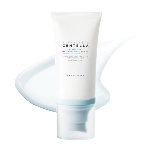 SKIN1004 Madagascar Centella Hyalu-Cica Water-Fit Sun Serum SPF 50 | Lightweight No White Cast Sunscreen