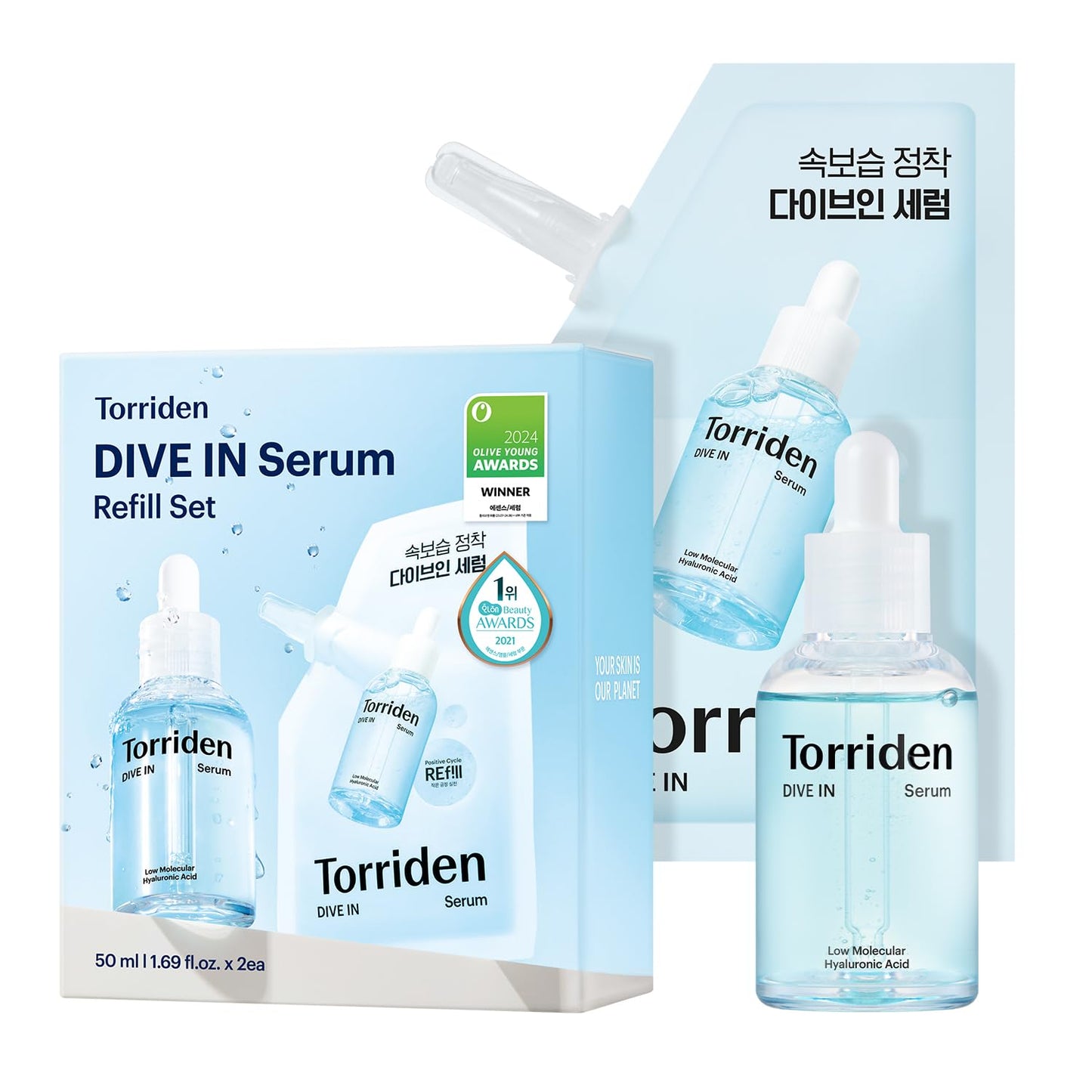 Torriden DIVE IN Serum | 5D Low Molecular Hyaluronic Acid for Glass Skin Hydration