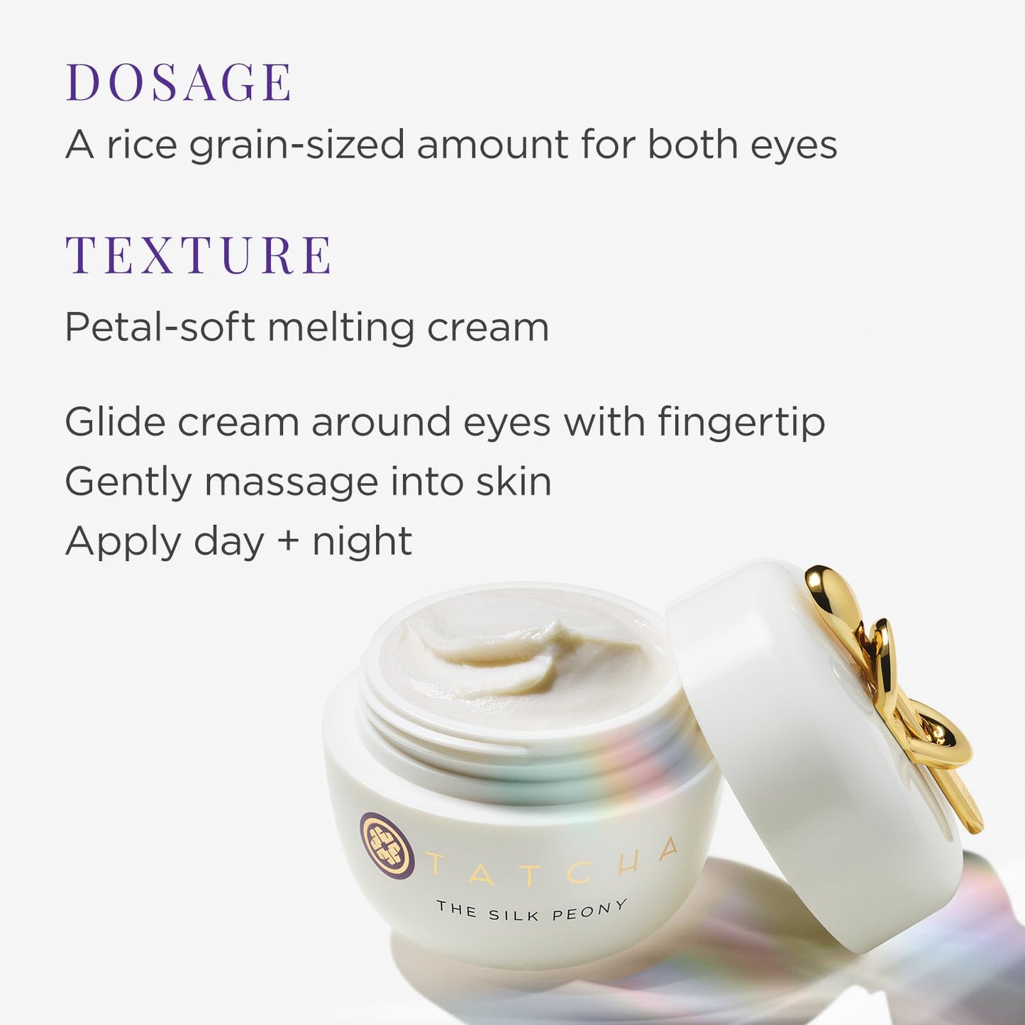 Tatcha The Silk Peony | Nourishing Eye Cream for Smoother, Brighter Eyes
