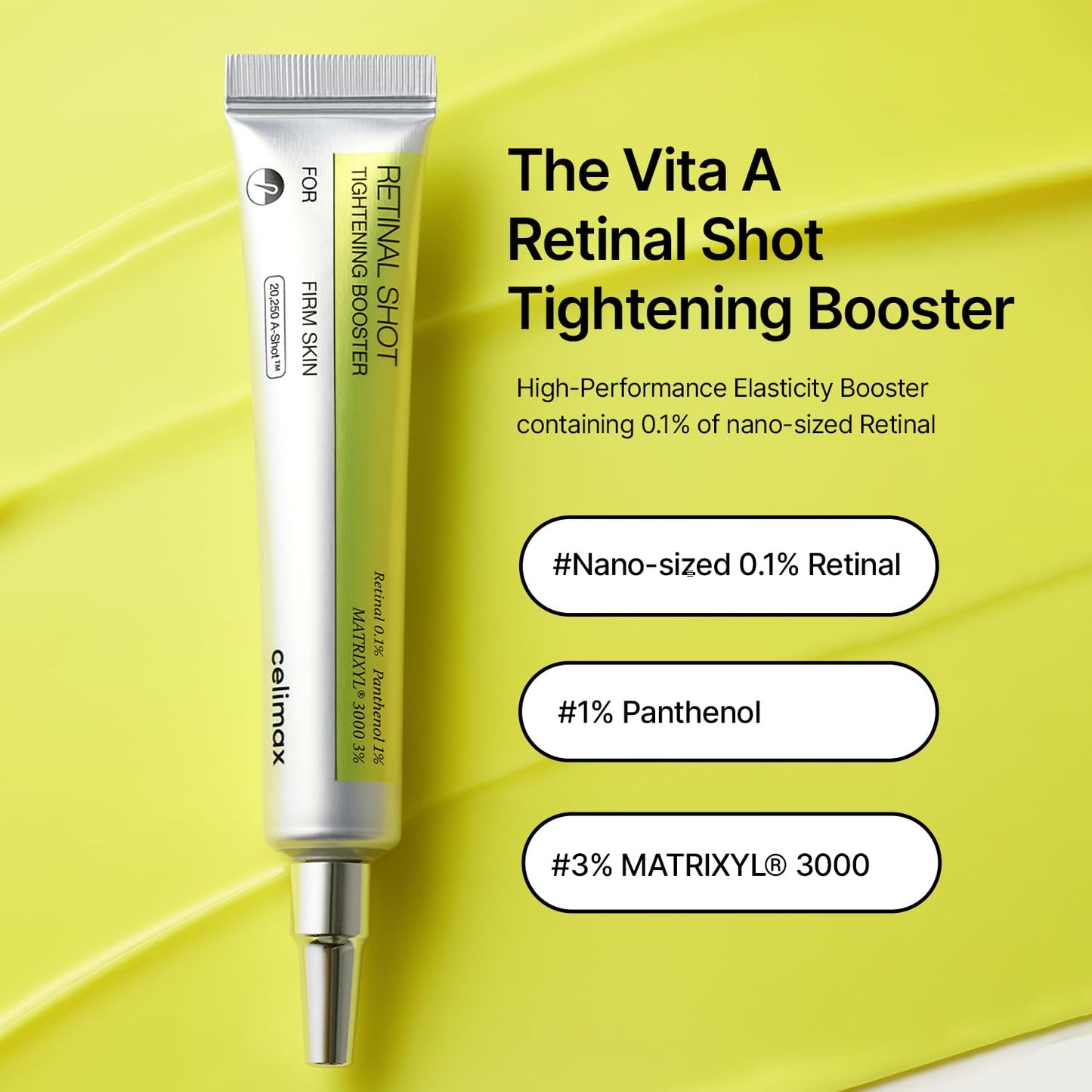 celimax Retinal Shot Tightening Booster | 0.1% Retinal + Matrixyl for Firm, Smooth Skin