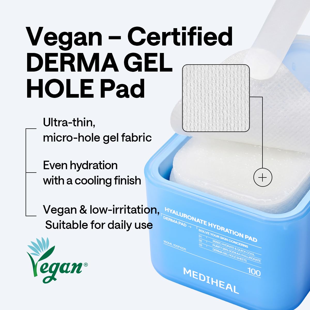 MEDIHEAL Derma Pad Collection | Daily Treatment Toner Pads for Brightening, Firming, Calming & Hydration (100 Pads)