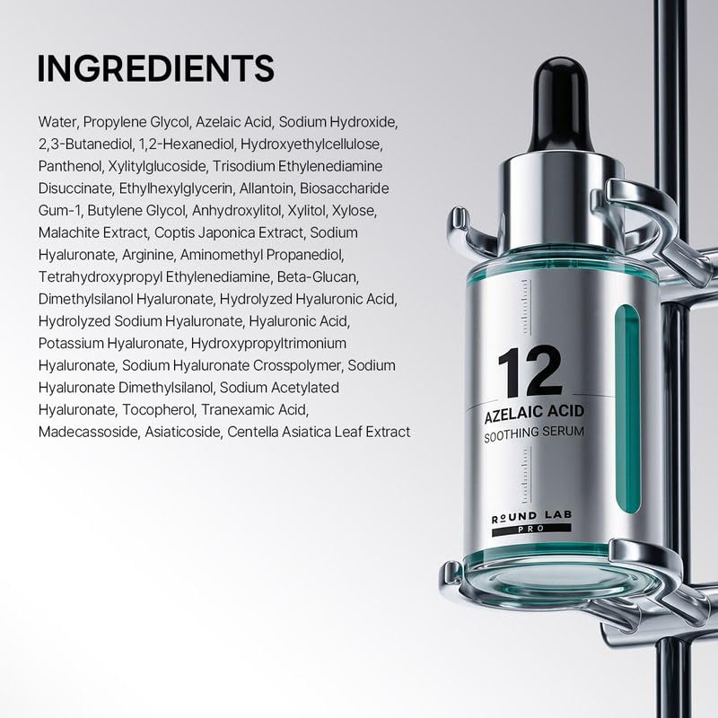 ROUND LAB 12% Azelaic Acid Soothing Serum – PRO Line