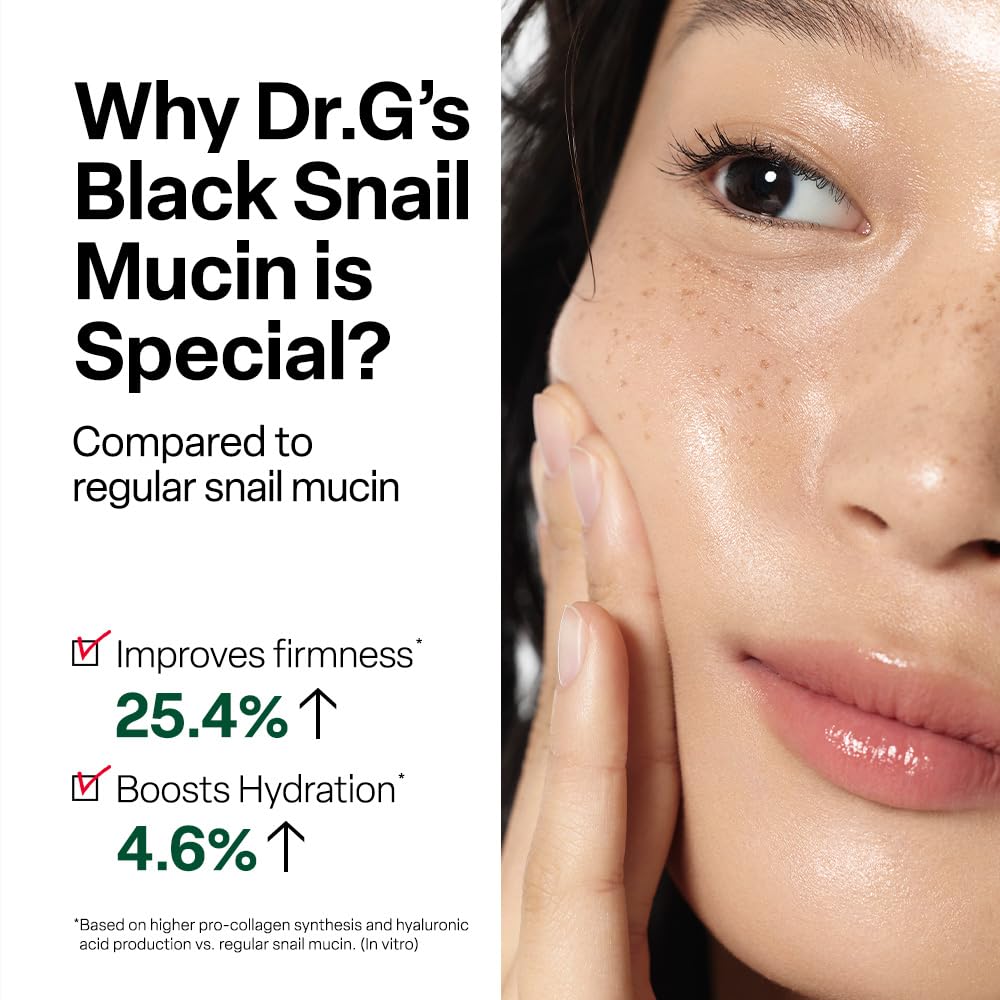 Dr. G Black Snail Cream - Korean Skincare with Snail Mucin